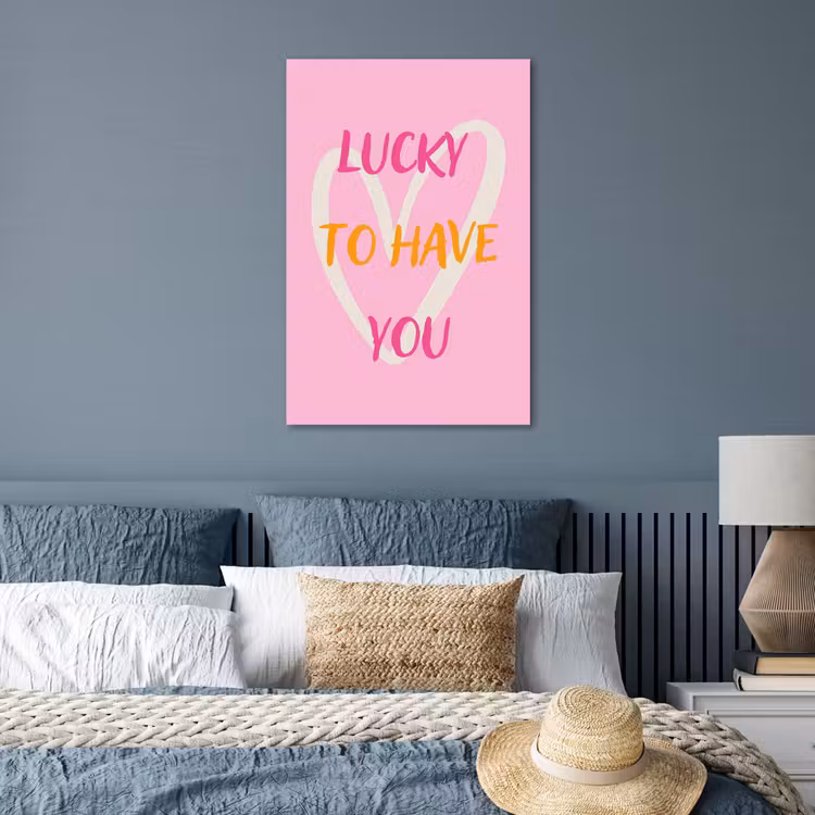 Poster - Lucky - Love - Valentijn - Roze — 3