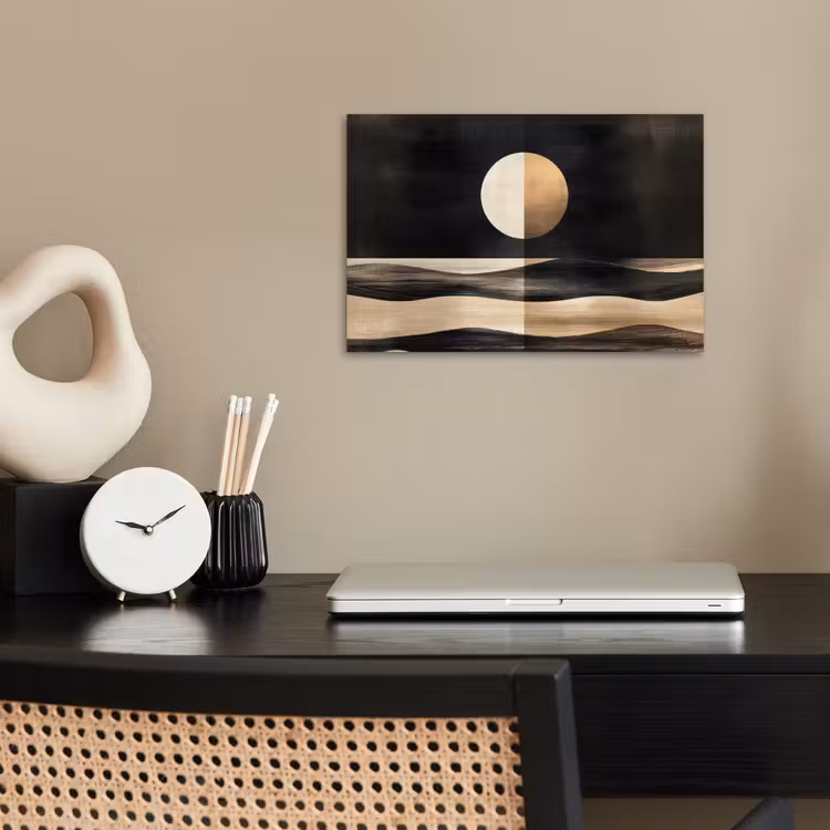Poster - Maan - Cirkel - Goud — 2