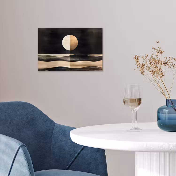 Poster - Maan - Cirkel - Goud — 4