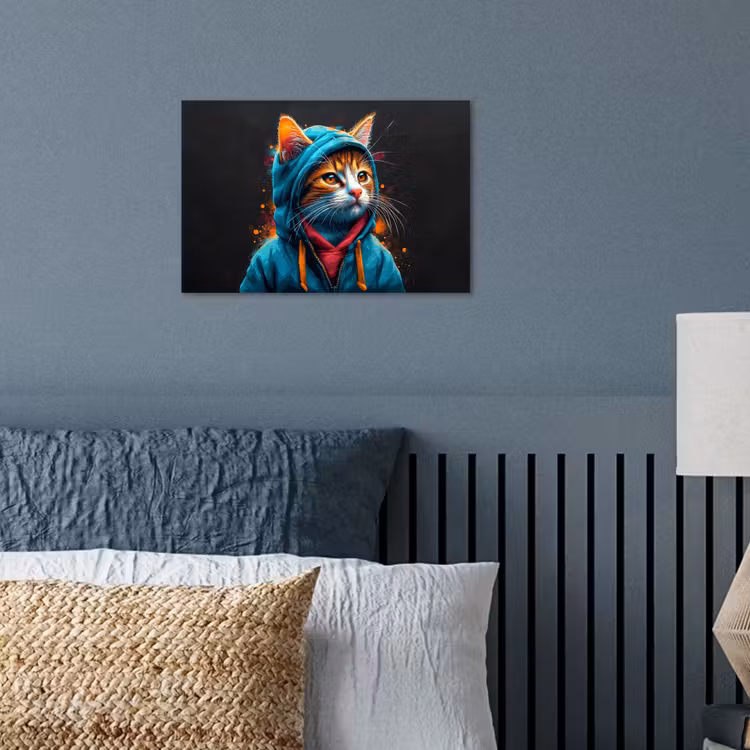Poster - Graffiti - Kat - Zwart - Jas — 3