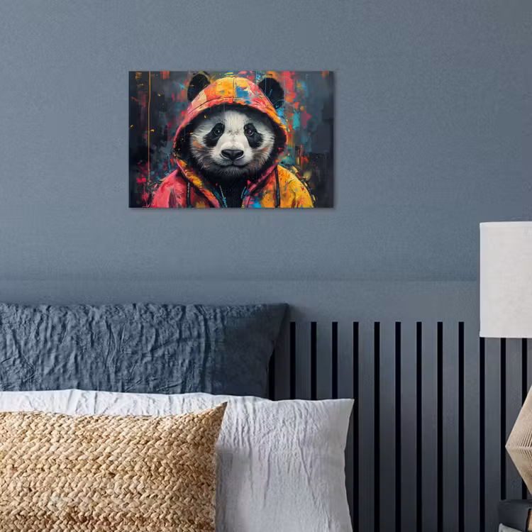 Poster - Graffiti - Panda - Jas - Kleurrijk — 3