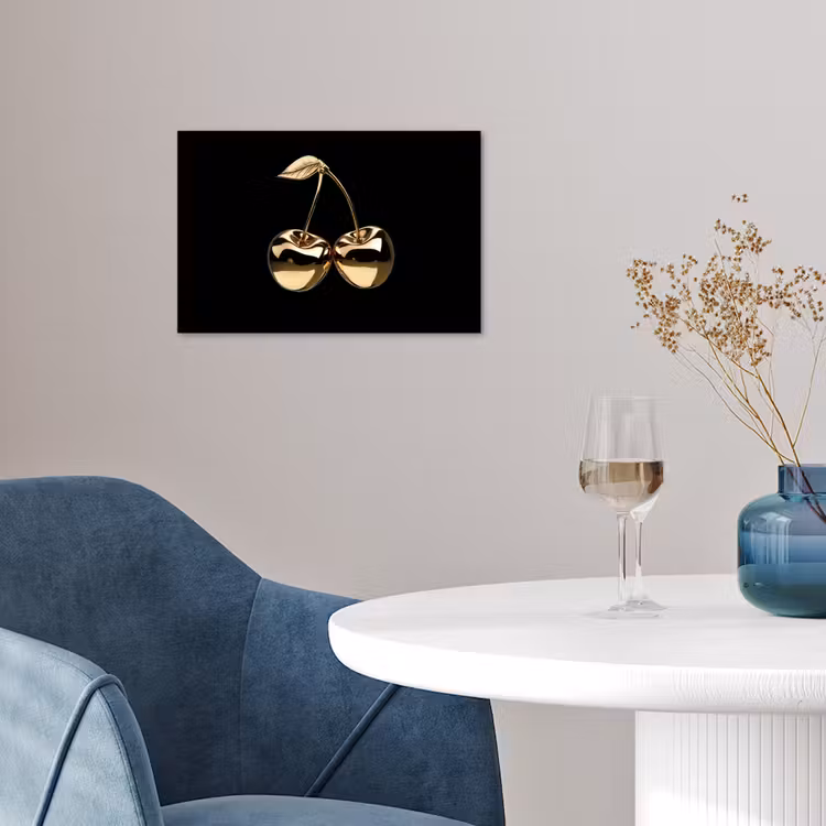Poster - Kersen - Zwart - Goud - Chrome — 4