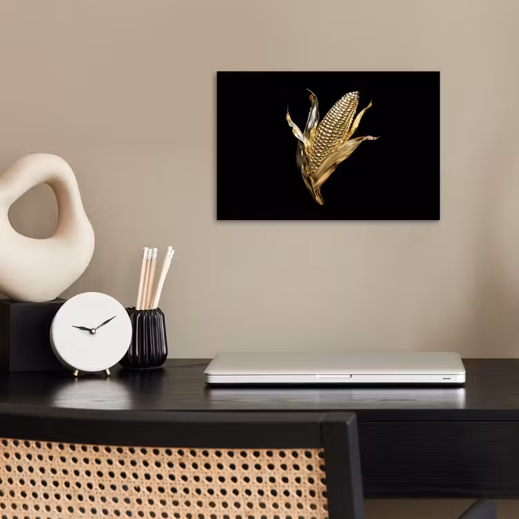 Poster - Mais - Eten - Goud - Zwart — 2