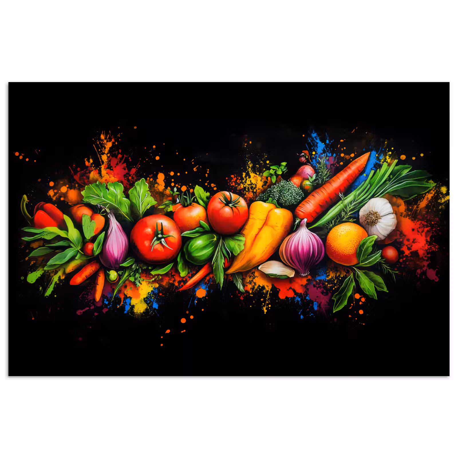 Poster - Groente - Eten - Kruiden - Graffiti - Koken — 1