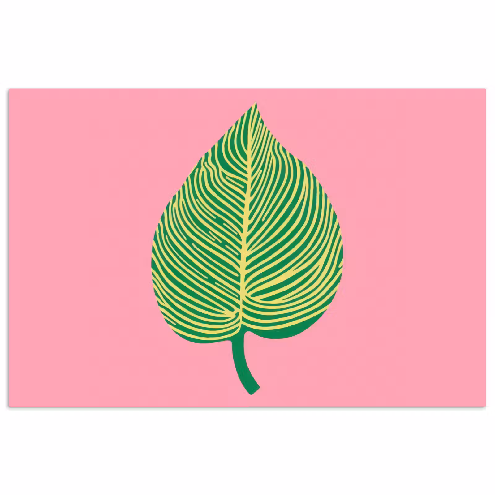 Poster - Illustratie - Blad - Minimalistisch - Groen — 1