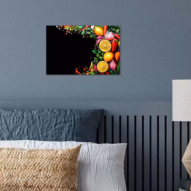 Poster - Citroenen - Peper - Kruiden - Graffiti - Verf - Abstract — 3