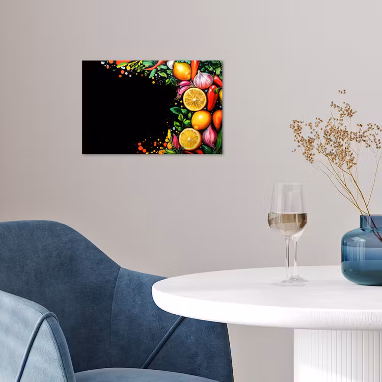 Poster - Citroenen - Peper - Kruiden - Graffiti - Verf - Abstract — 4