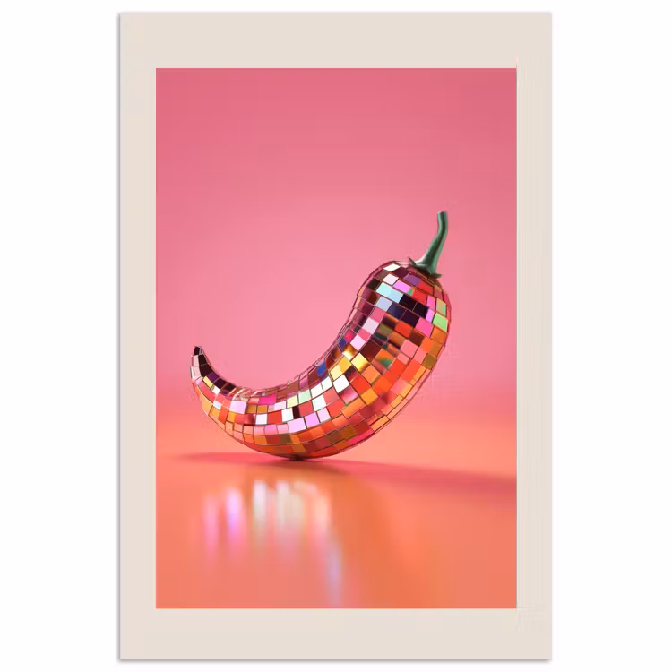 Poster - Disco - Peper - Roze — 1