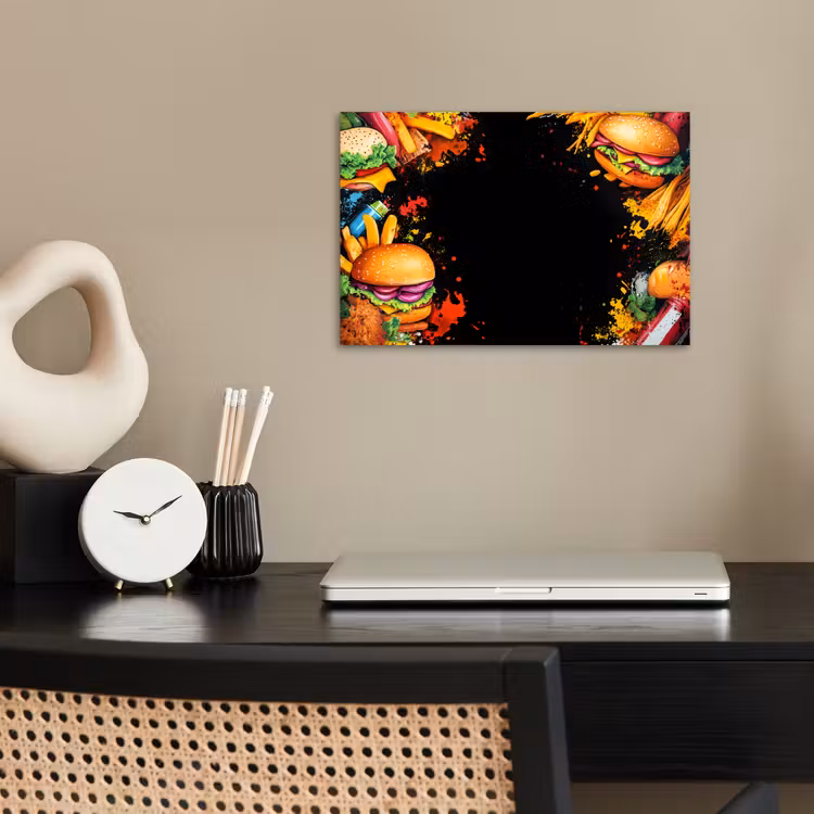 Poster - Fastfood - Graffiti - Hamburger - Eten - Modern — 2