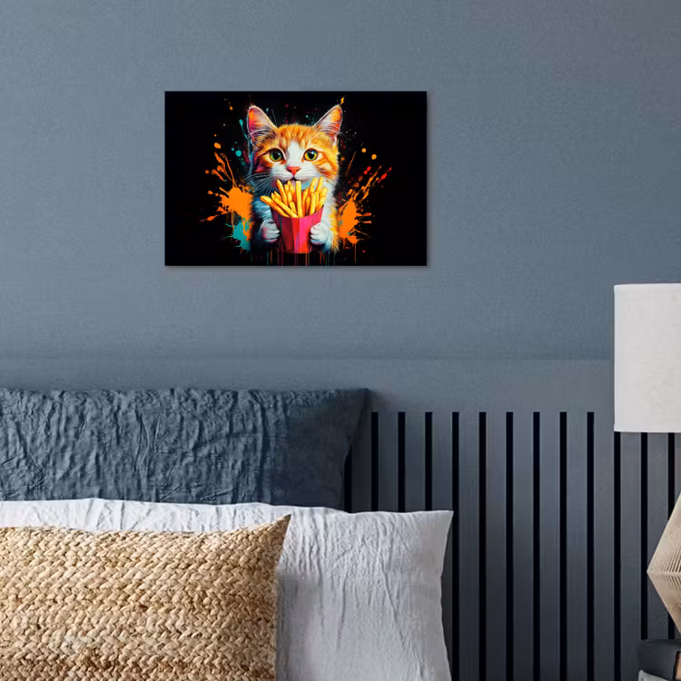 Poster - Kat - Eten - Patat - Graffiti - Abstract — 3