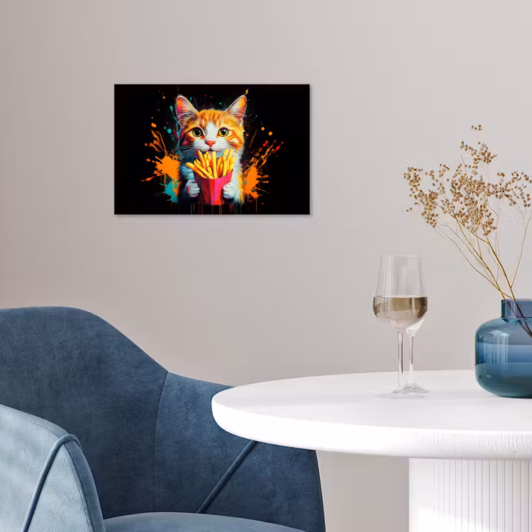 Poster - Kat - Eten - Patat - Graffiti - Abstract — 4
