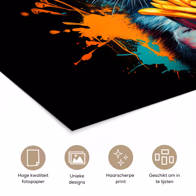 Poster - Kat - Eten - Patat - Graffiti - Abstract — 5