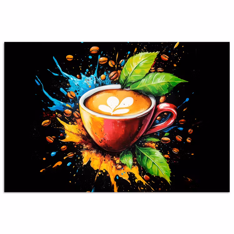 Poster - Koffie - Graffiti - Drinken - Abstract — 1