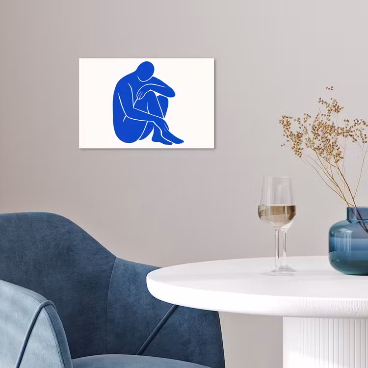 Poster - Lichaam - Abstract - Blauw — 4