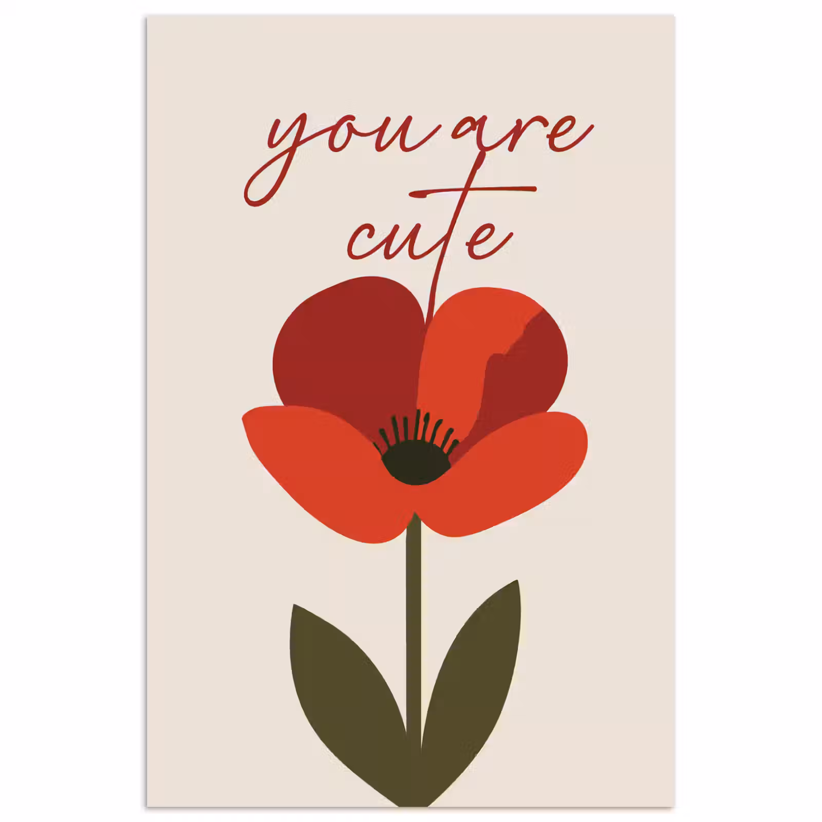 Poster - Klaproos - Bloem - Rood - Valentijn — 1