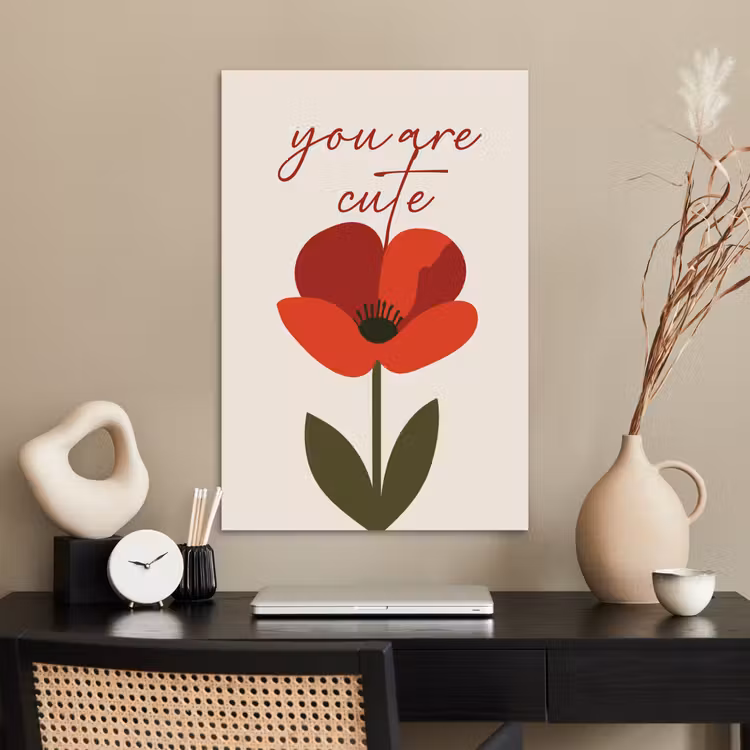 Poster - Klaproos - Bloem - Rood - Valentijn — 2
