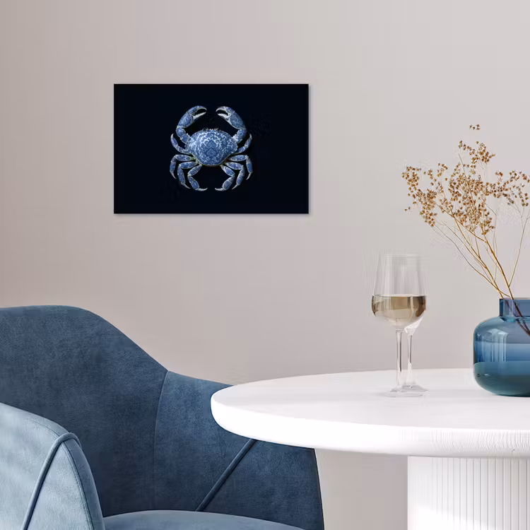 Poster - Krab - Delfts blauw - Dieren — 4
