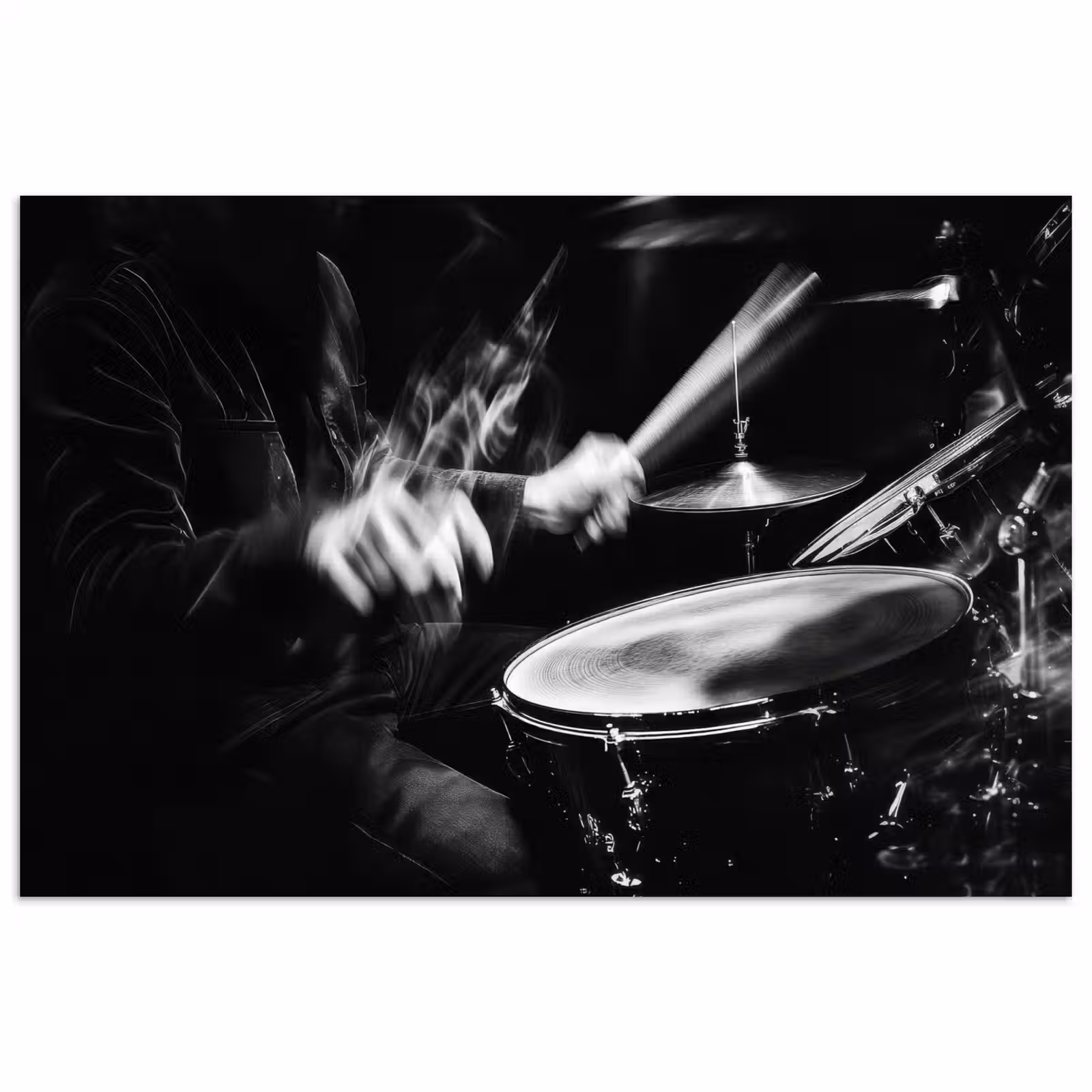 Poster - Drummer - Zwart - Drumstel — 1