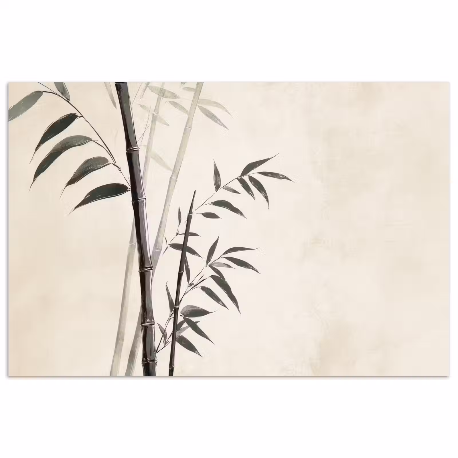 Poster - Japandi - Bamboe - Beige — 1