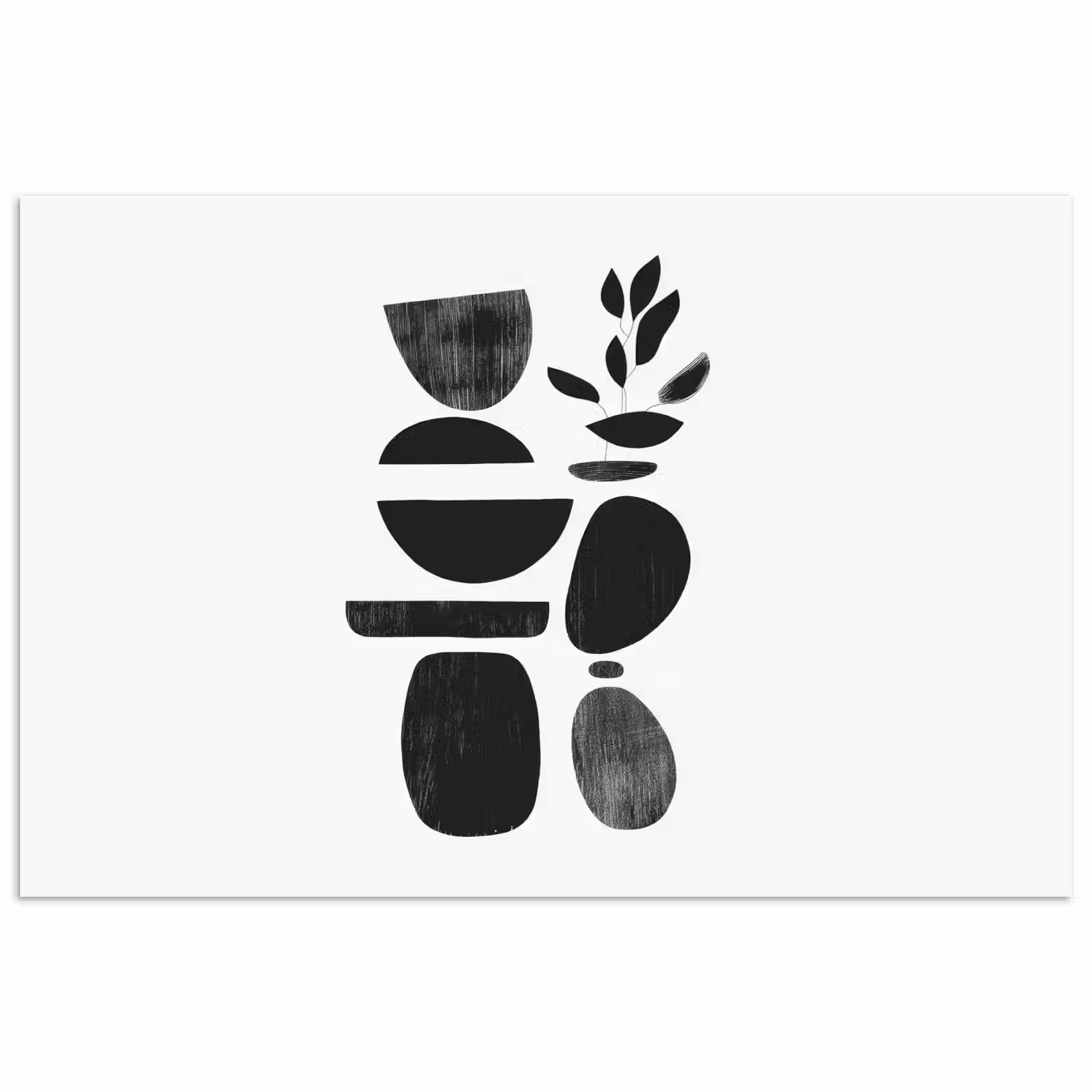 Poster - Japandi - Zwart - Abstract — 1