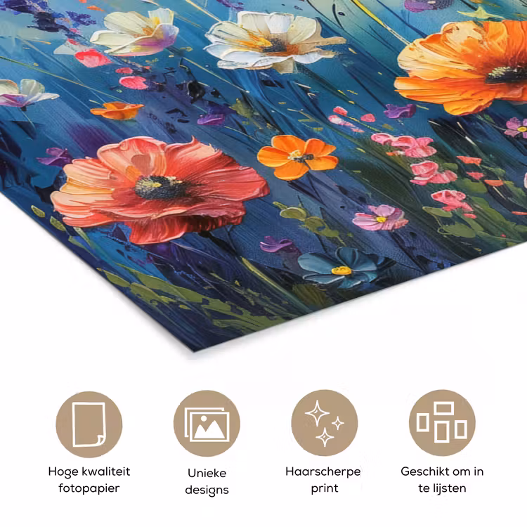 Poster - Bloemen - Natuur - Waterverf - Kunst — 5