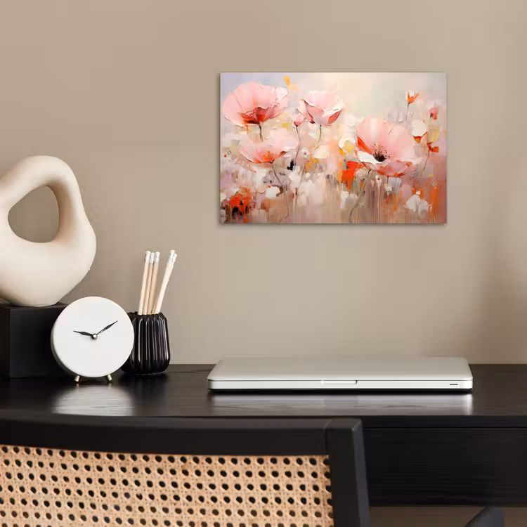 Poster - Bloemen - Watercolor - Roze - Abstract - Kunst — 2