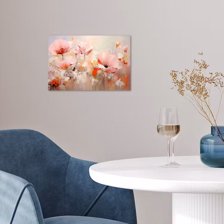 Poster - Bloemen - Watercolor - Roze - Abstract - Kunst — 4