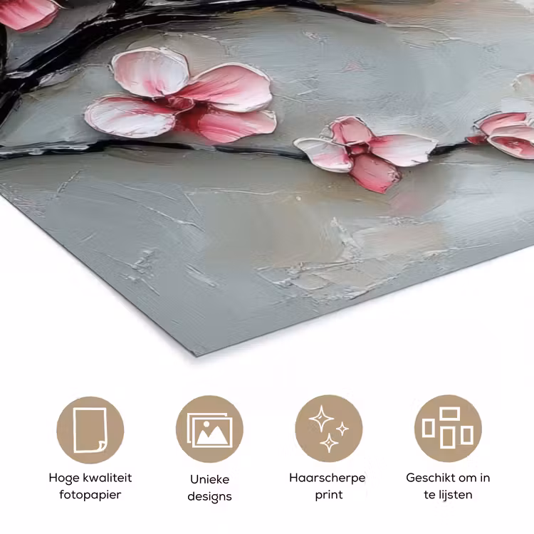 Poster - Bloesem - Kunstzinnig - Roze - Sakura — 5