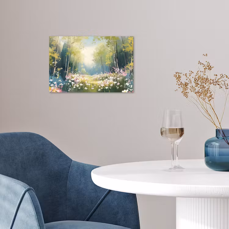 Poster - Bos - Schilderstijl - Kleurrijk — 4