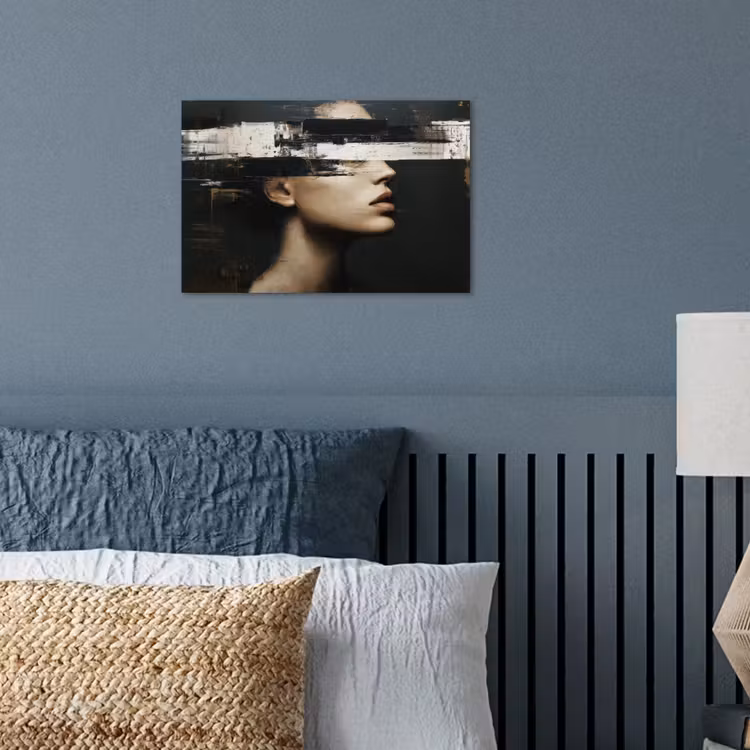 Poster - Gezicht - Vrouw - Zwart - Abstract — 3