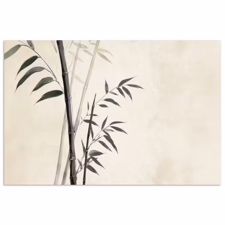 Poster - Japandi - Bamboe - Beige — 1