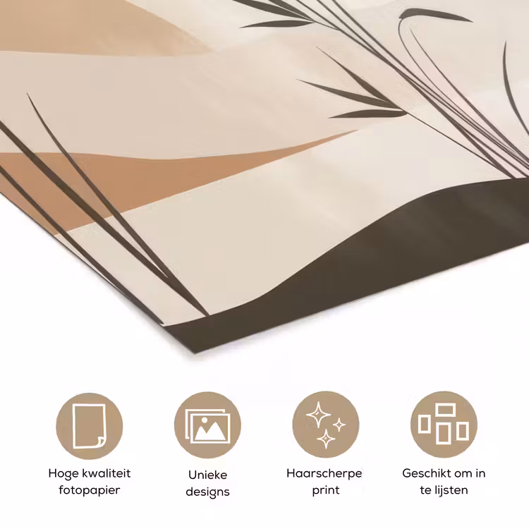Poster - Japandi - Landschap - Beige — 5