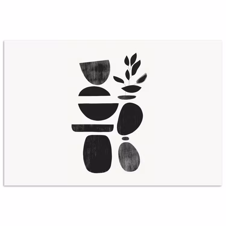 Poster - Japandi - Zwart - Abstract — 1
