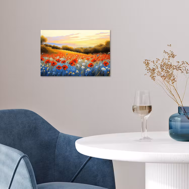 Poster - Klaproos - Bloemenveld - Kleurrijk — 4