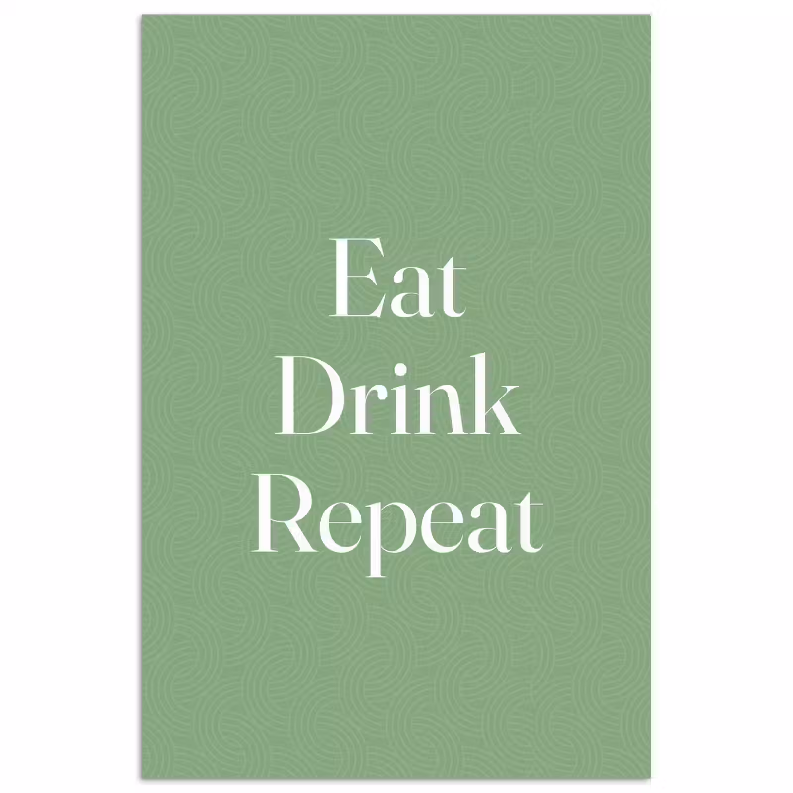 Poster - Eten - Drinken - Tekst - Mintgroen — 1