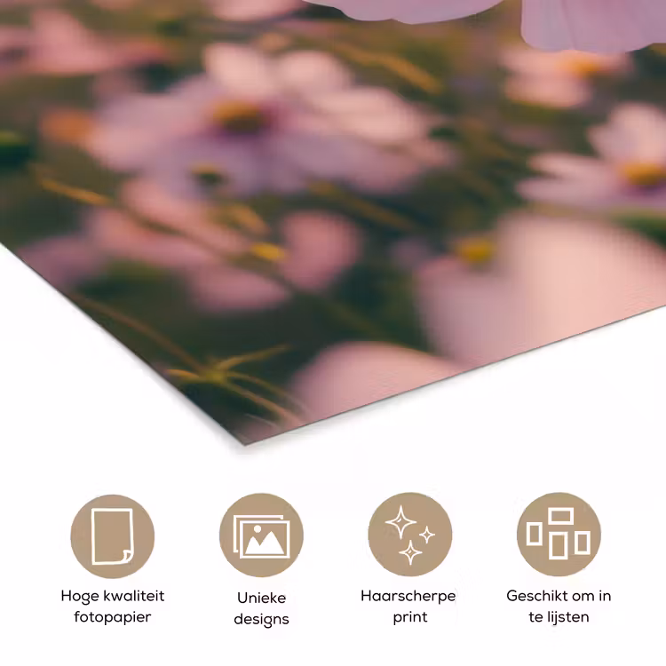 Poster - Bloemen - Paars - Wazig — 5