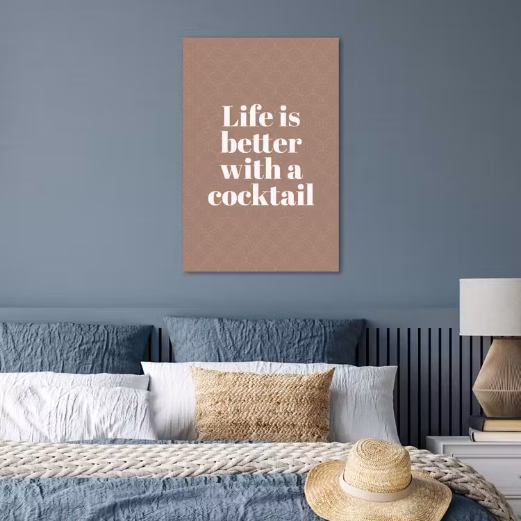 Poster - Cocktail - Tekst - Patroon - Wit — 3