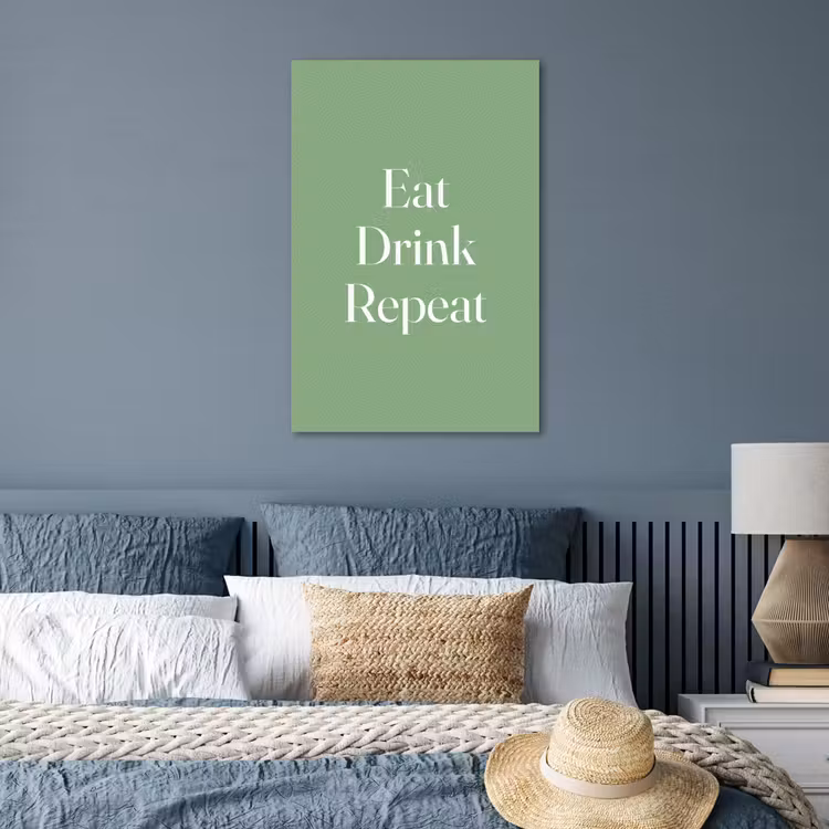 Poster - Eten - Drinken - Tekst - Mintgroen — 3