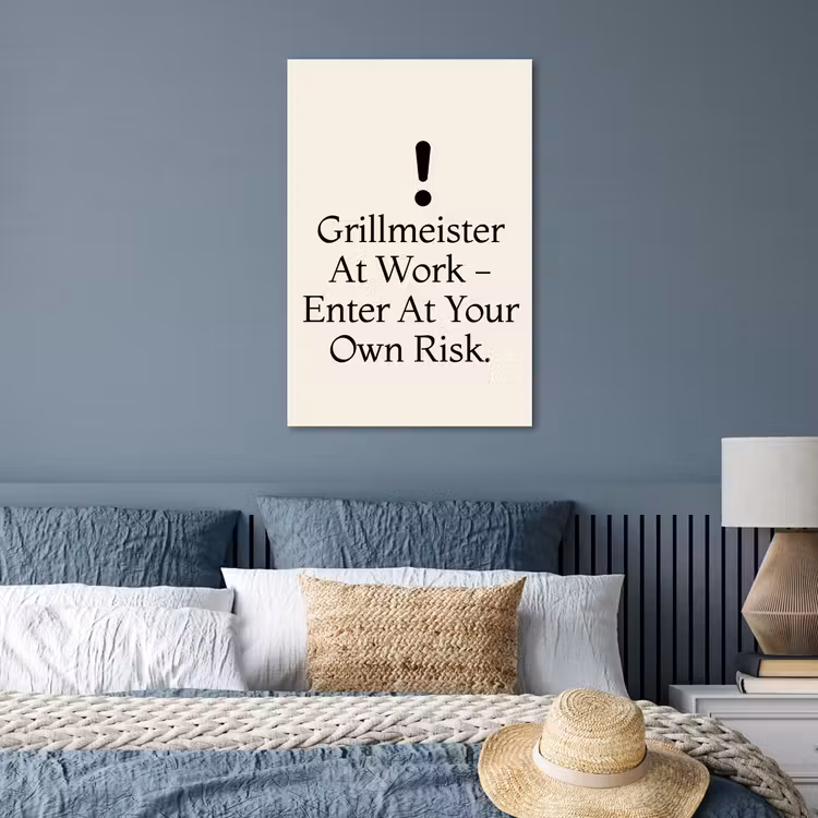Poster - Grill - Uitroepteken - Zwart - Tekst — 3