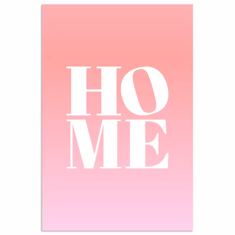 Poster - Home - Letters - Groot - Roze — 1