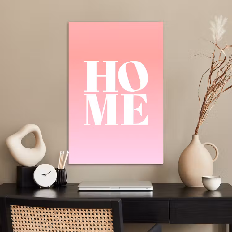 Poster - Home - Letters - Groot - Roze — 2