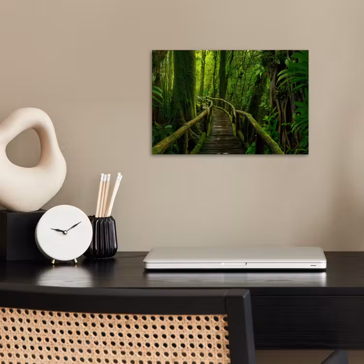 Poster - Jungle - Brug - Mos - Natuur - Tropisch — 2
