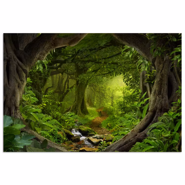 Poster - Jungle - Groen - Natuur - Tropisch - Planten — 1