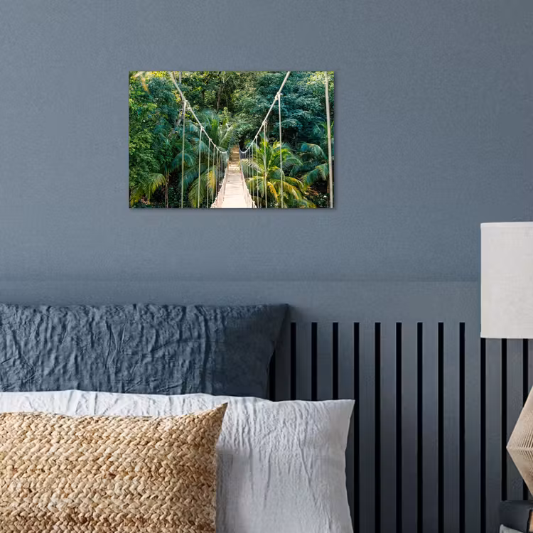 Poster - Jungle - Palmboom - Brug - Natuur - Planten — 3