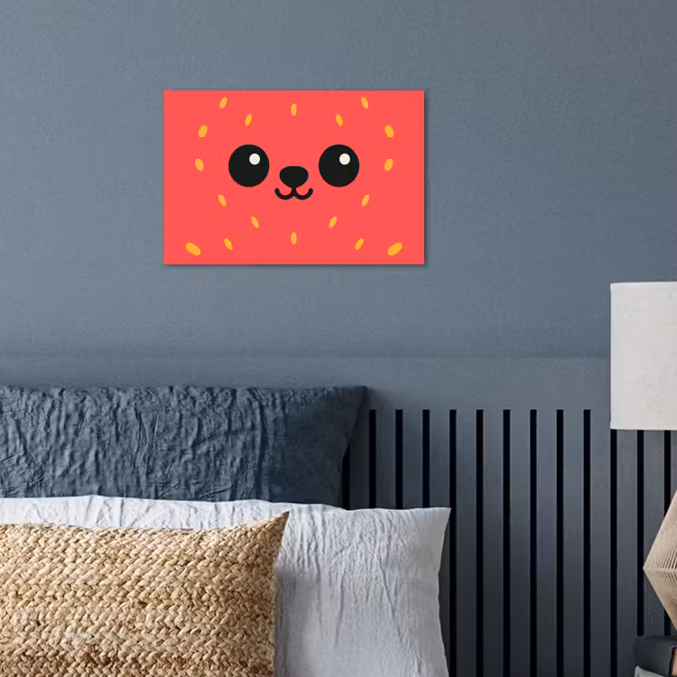 Poster - Kat - Aardbei - Cartoon — 3