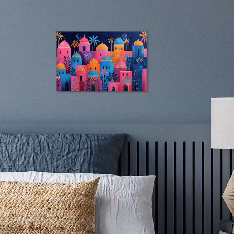 Poster - Kleurrijke gebouwen - Avondlicht - Islamitisch — 3