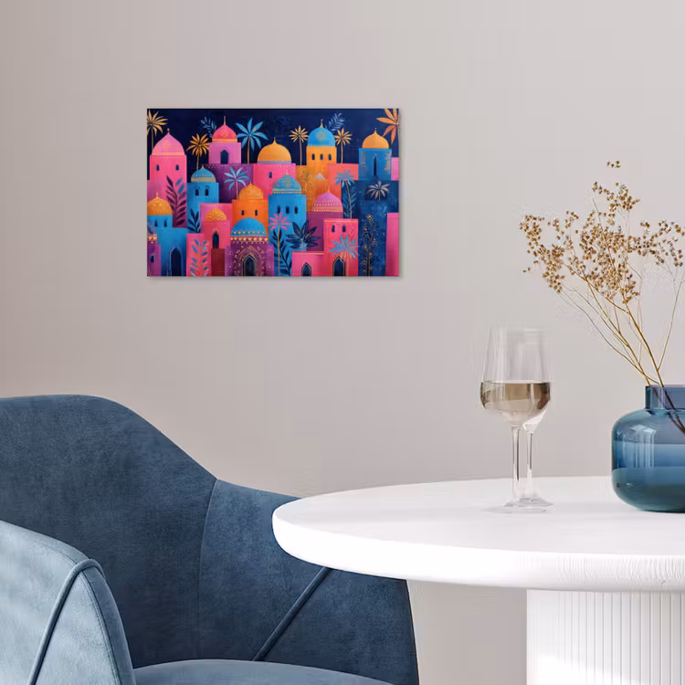 Poster - Kleurrijke gebouwen - Avondlicht - Islamitisch — 4