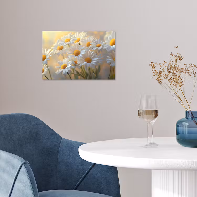 Poster - Madeliefjes - Wit - Zonlicht — 4
