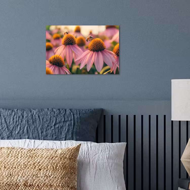 Poster - Bloemen - Paars - Bijen — 3