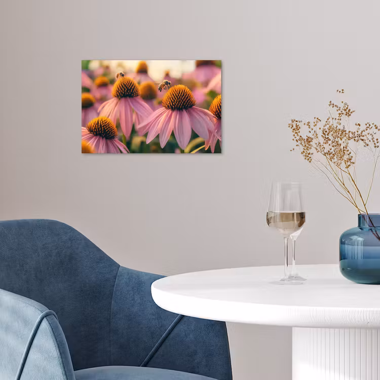 Poster - Bloemen - Paars - Bijen — 4